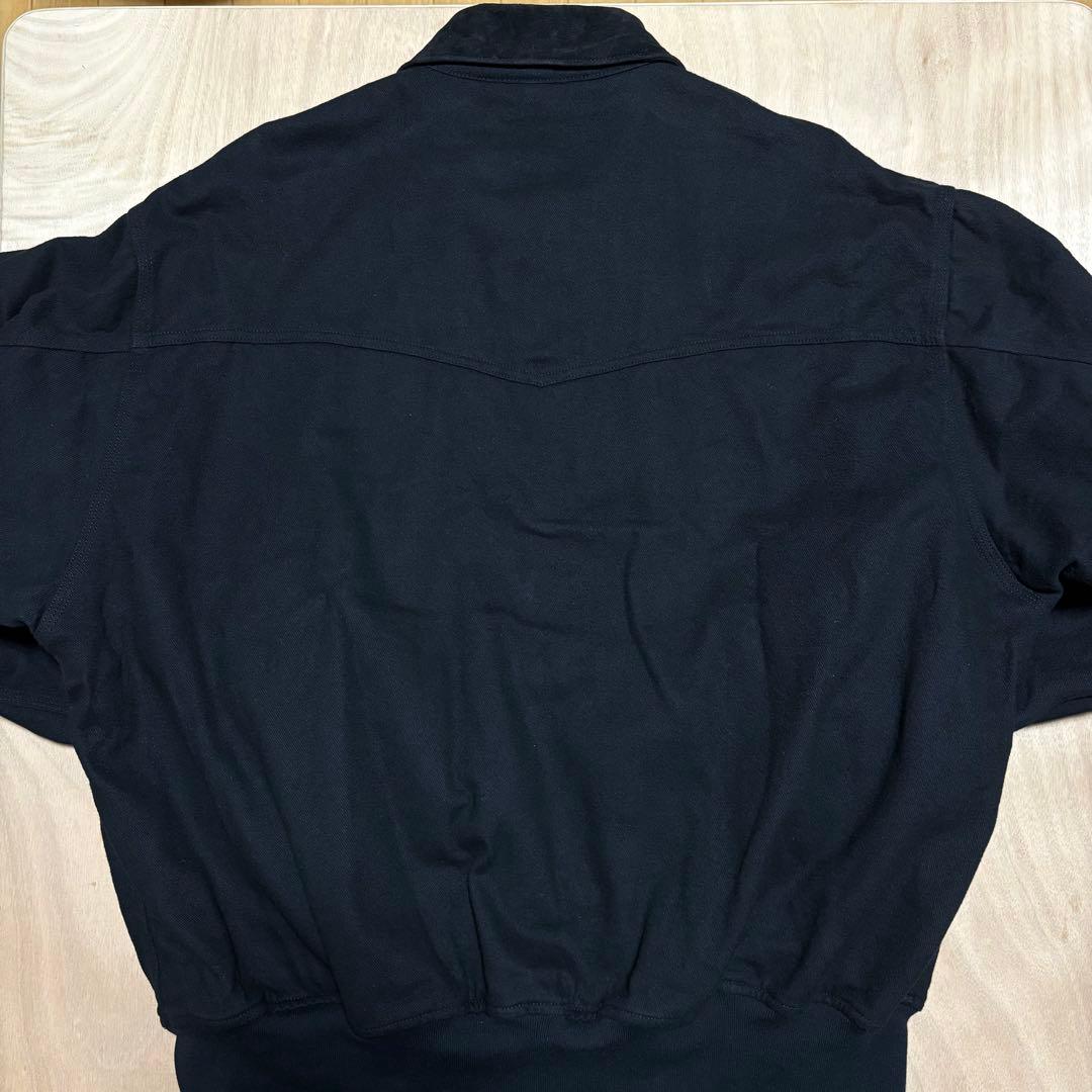 COMOLI 26SS ブラックドリルジップジャケット D01-01030 3