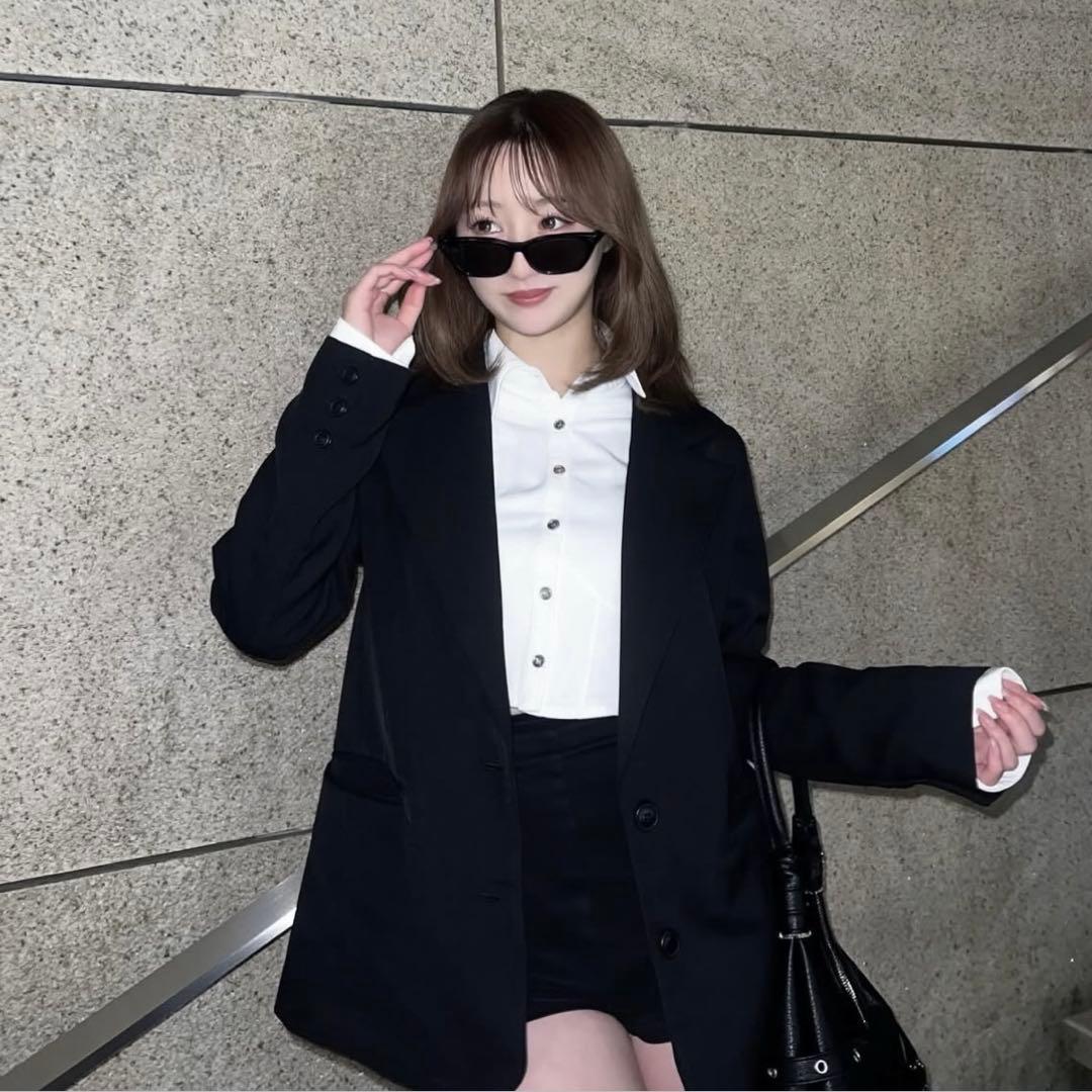 Darich♡ウエストマークテーラードジャケット　(BLK・Sサイズ)