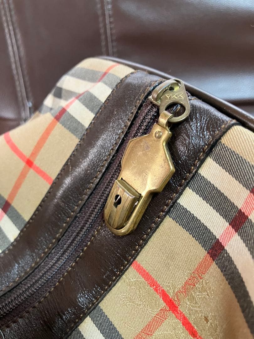 Burberry バーバリー　ボストンバッグ　ノバチェック　シャドウホース