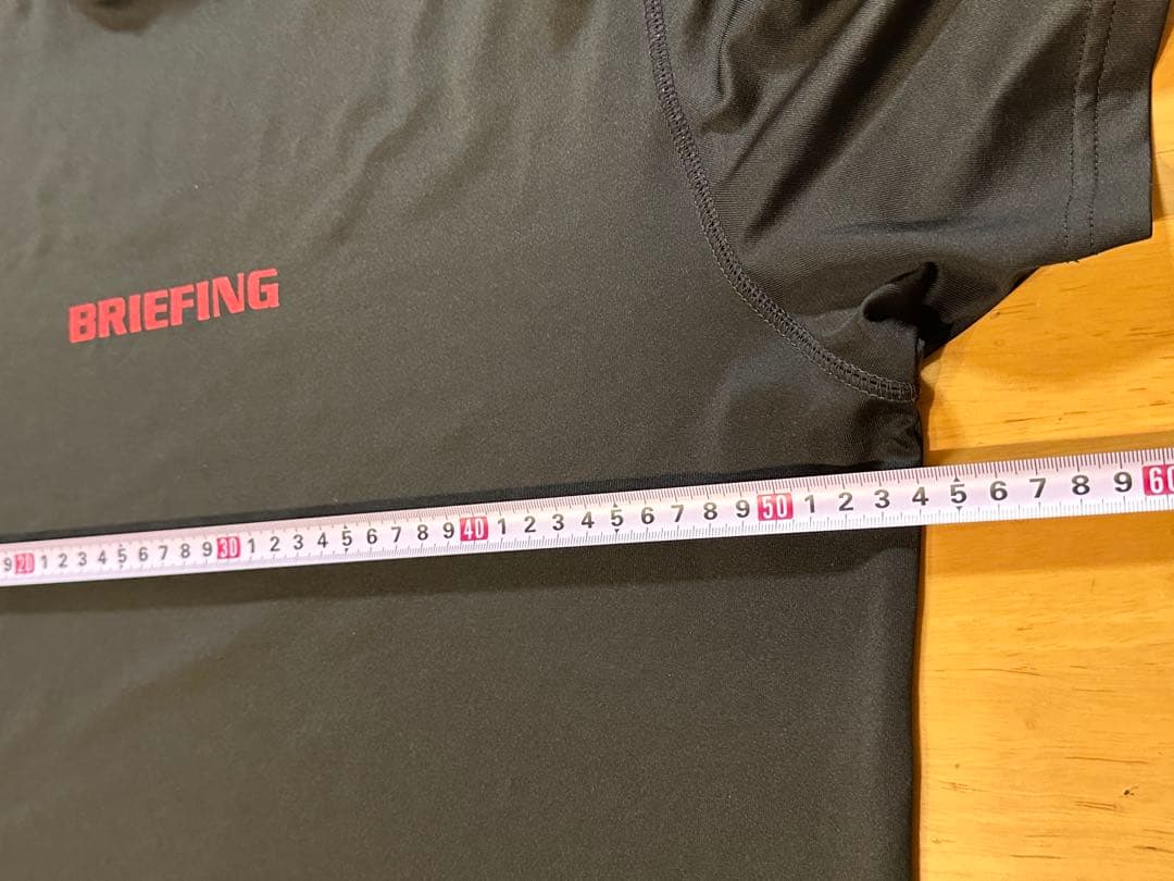 値下げ！ブリーフィングBRIEFING☆ツアー定番ハイネックTシャツ☆黒☆L☆