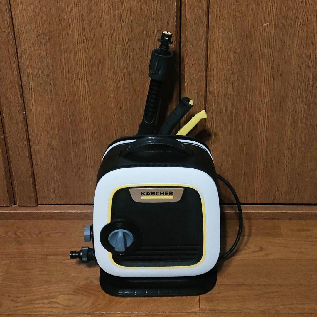 ケルヒャー 高圧洗浄機 K mini 屋内２回使用・しなやかホース 10m