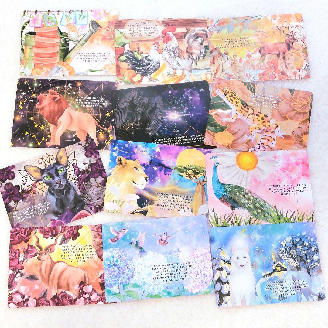 新品 ピンクエッジ♡アニマルオーラ錬金術 オラクルカード 全47枚