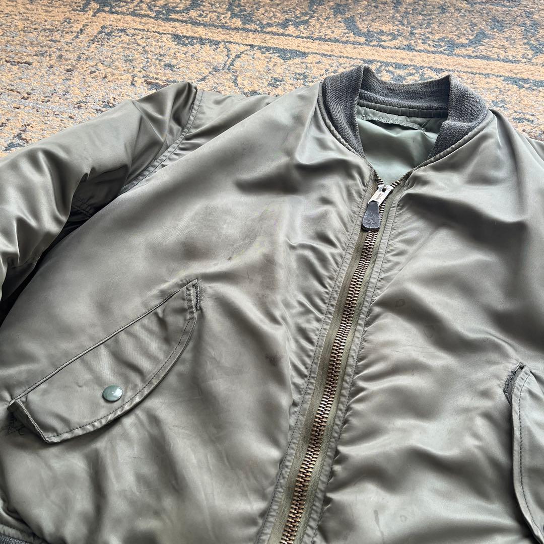 80s U.S.A.F MA-1 グランドグルー 実物 フライトジャケット