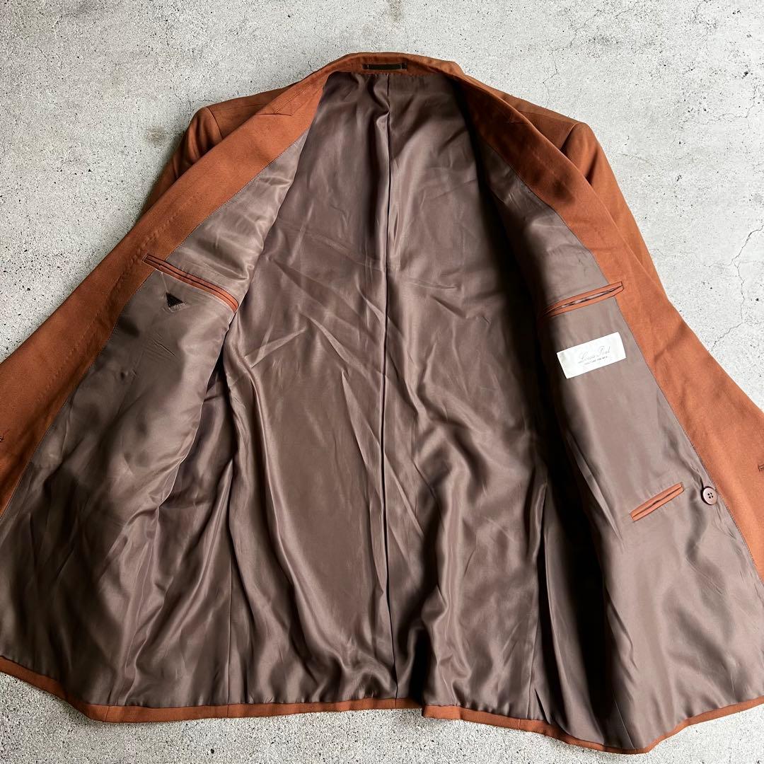 Vintage 成人式　ダブル　セットアップ　スーツ　オレンジ　菅田将暉　古着