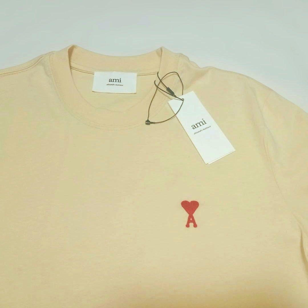 amiparis　アミパリス　 ベージュ Tシャツ ハート刺繍 新品タグ付き
