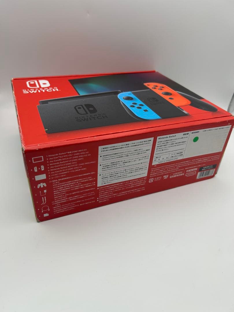 新品未使用Nintendo Switch 本体 青/赤 Joy-Con付き