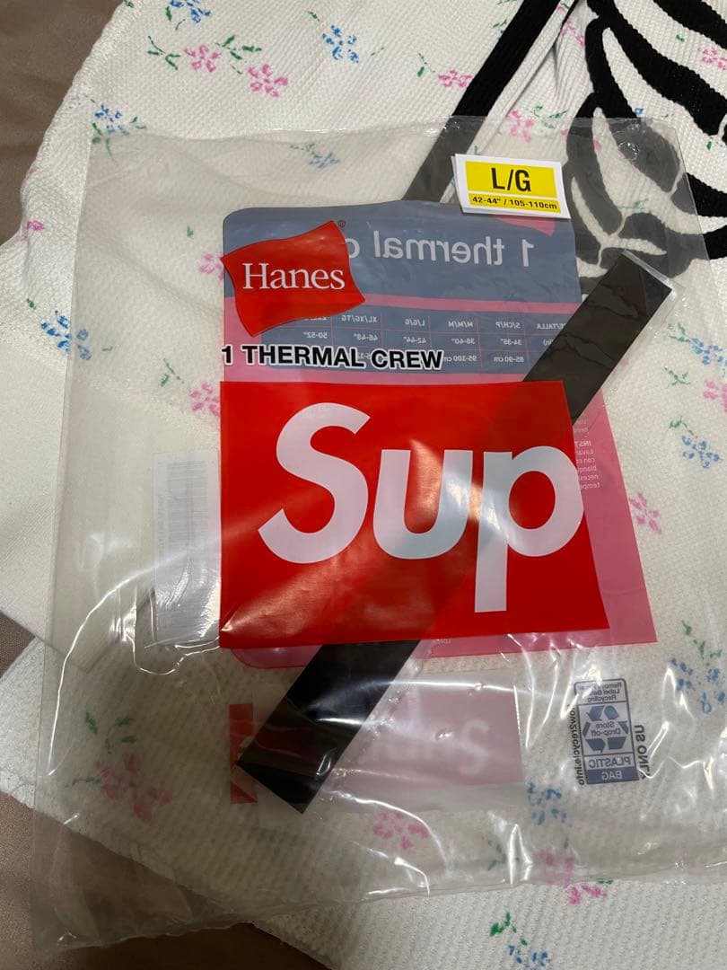 け*ん様 Supreme HanesBones Thermal Crew Flo