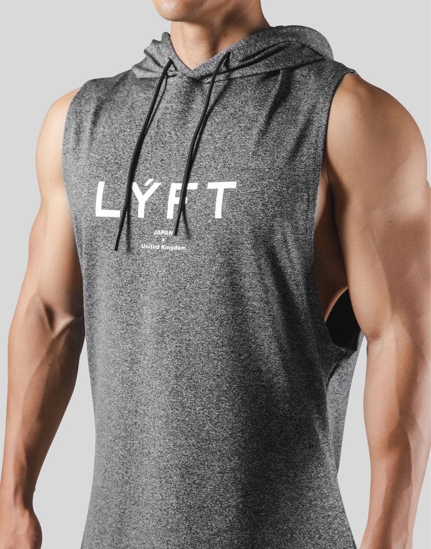 LYFT フード付きタンクトップ グレー　XLサイズ