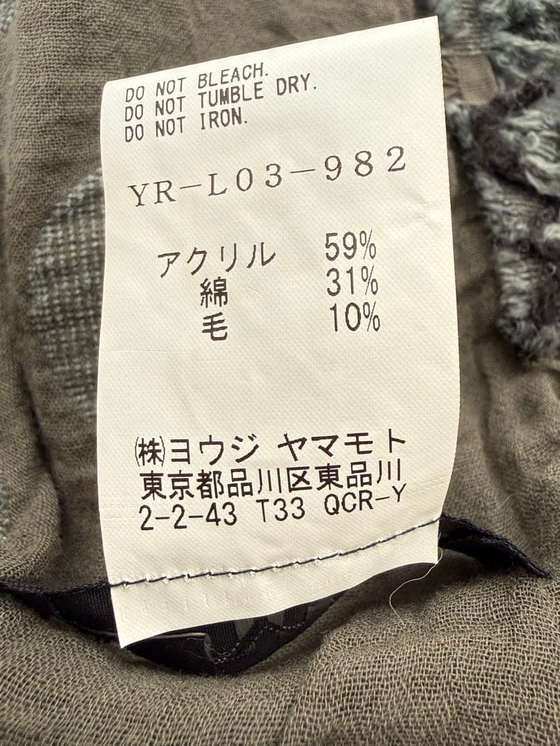y's ワイズ 大判デザインストール マフラー