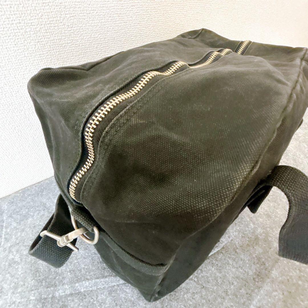 一澤新三郎帆布 2way ショルダーバック ボストンバック ブラック