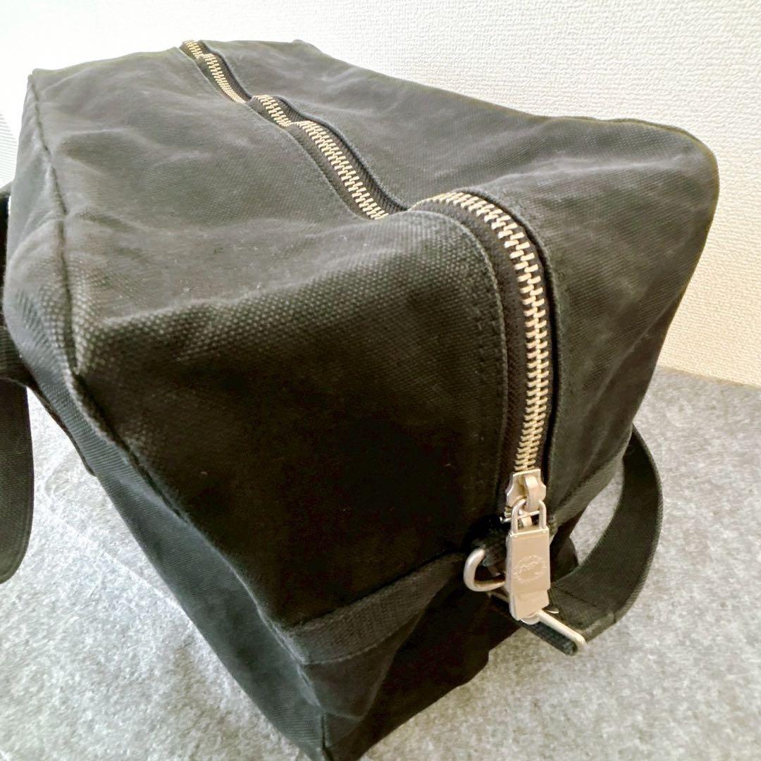 一澤新三郎帆布 2way ショルダーバック ボストンバック ブラック
