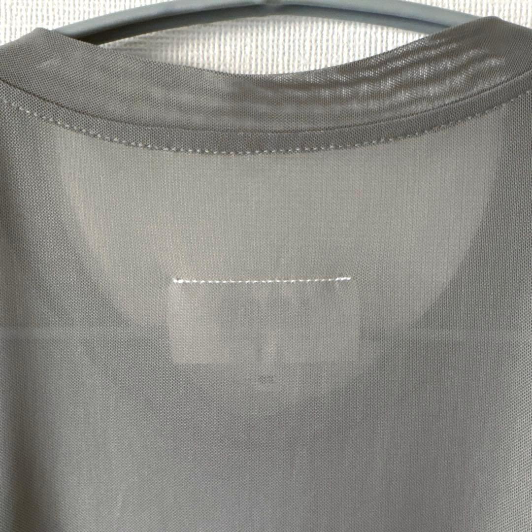 MM6 MaisonMargiela シアー/シースルー メッシュニットTシャツ