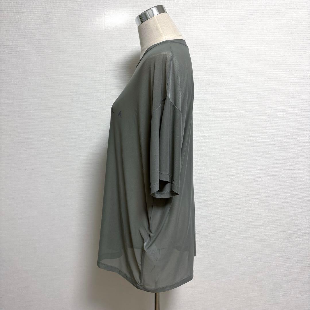 MM6 MaisonMargiela シアー/シースルー メッシュニットTシャツ