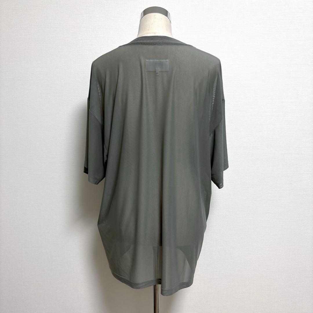 MM6 MaisonMargiela シアー/シースルー メッシュニットTシャツ
