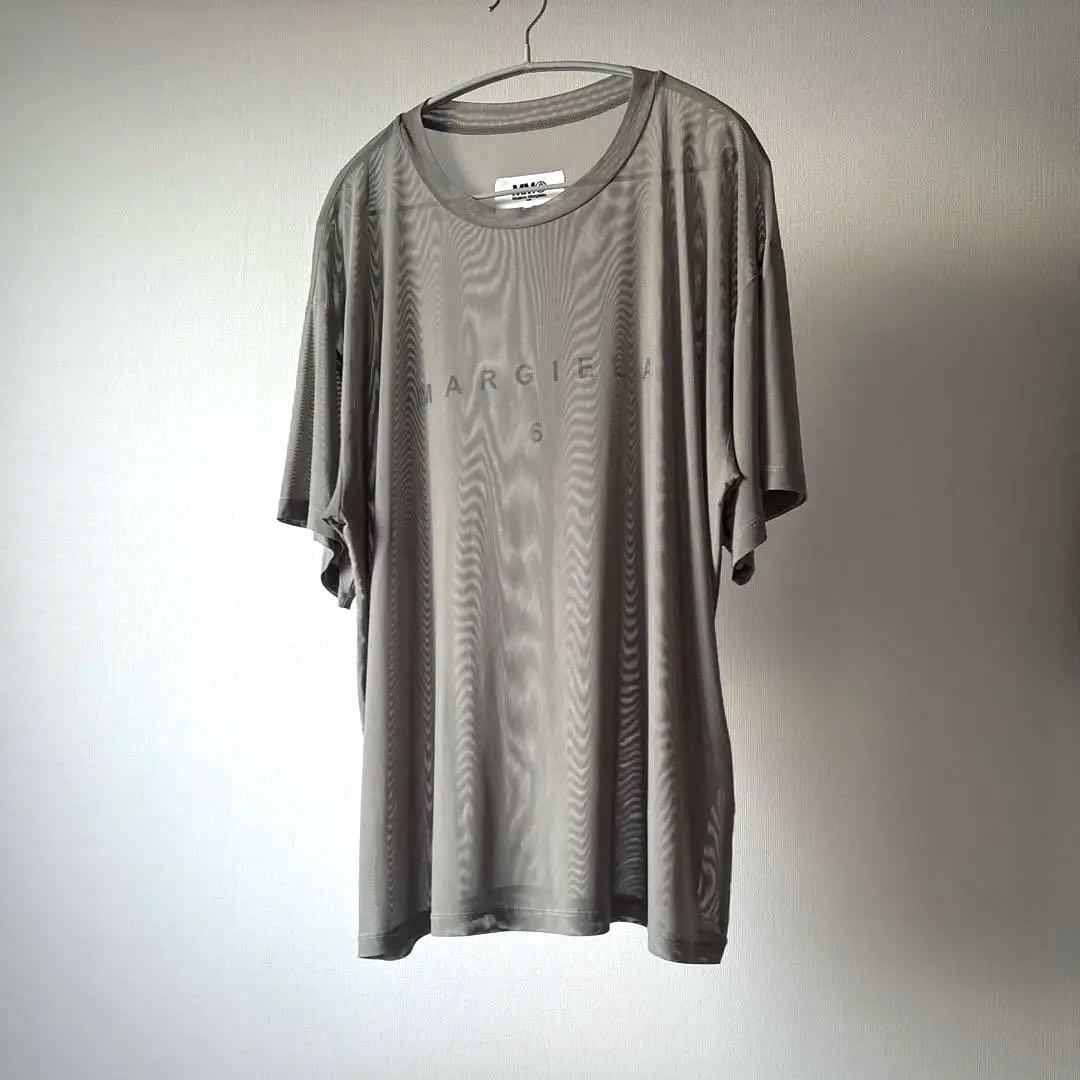 MM6 MaisonMargiela シアー/シースルー メッシュニットTシャツ