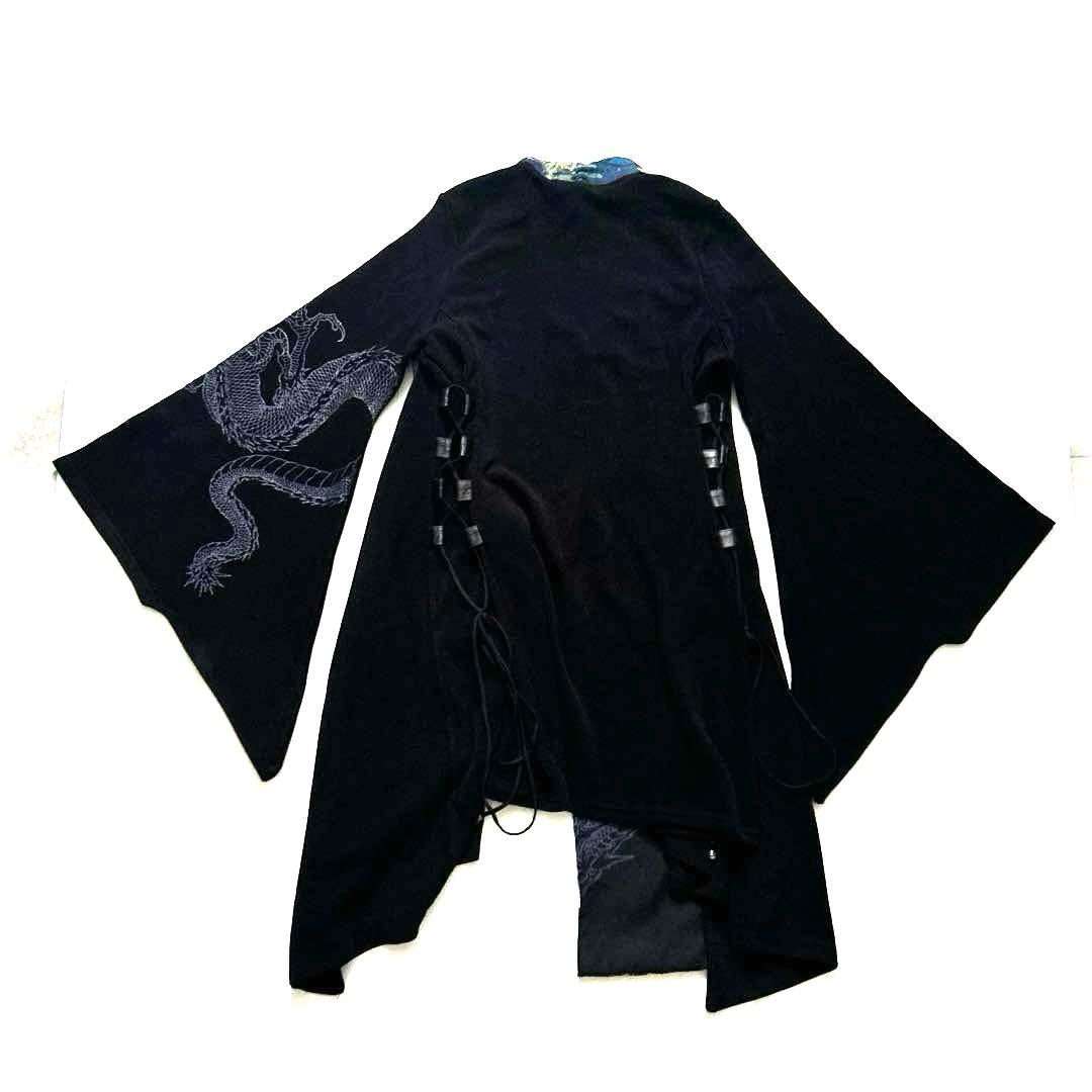Quite Frash着物ロングカーディガン和柄和風コスプレ花魁フレア袖