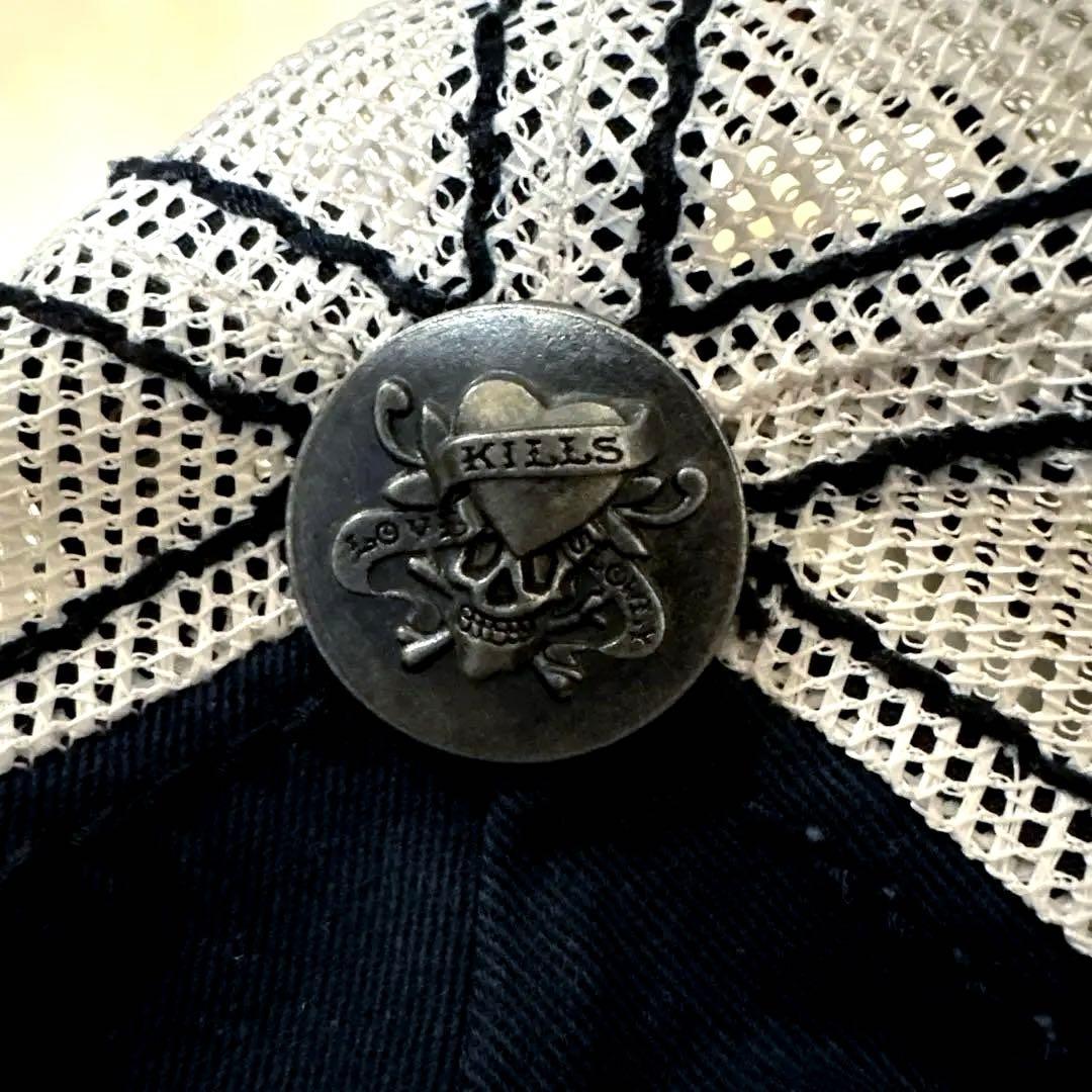Ed Hardy 刺繍キャップ パープルスネークレアモデル