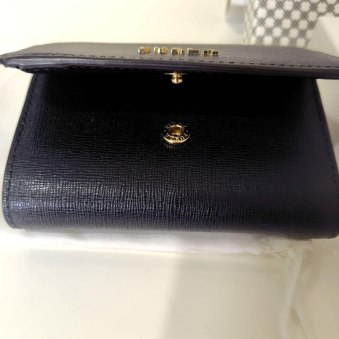 FURLA Babylon フルラバビロン レザー三つ折り財布 ONYXカラー