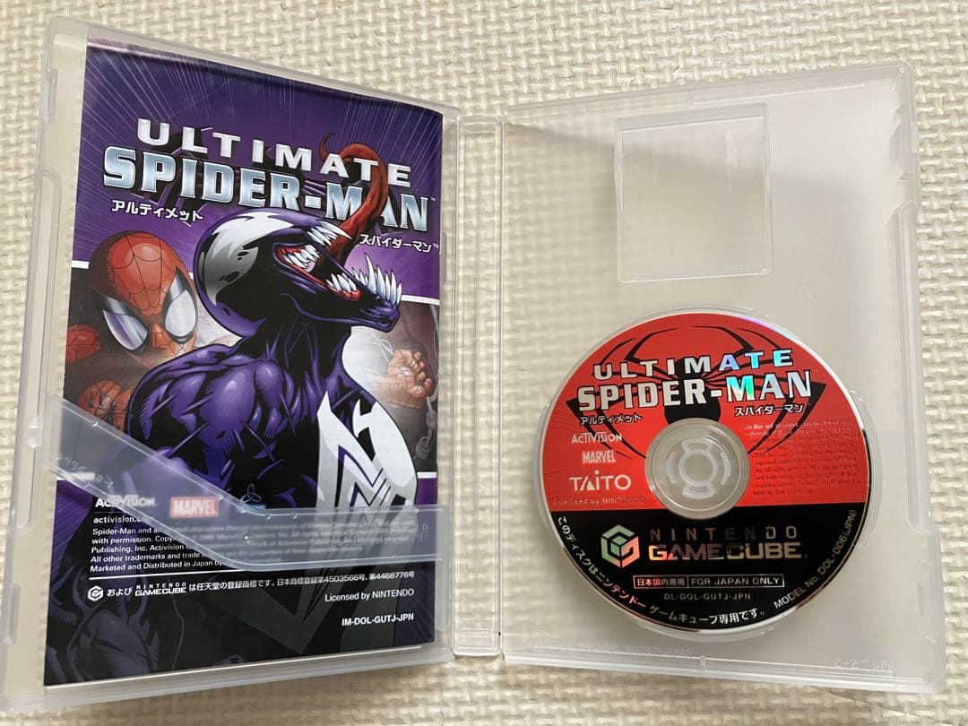 【レア品】ゲームキューブ　アルティメット スパイダーマン(外箱、説明書有り)