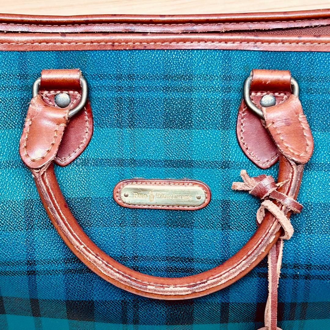 POLO ポロラルフローレン ボストンバッグ ブラックウォッチ ショルダーバッグ