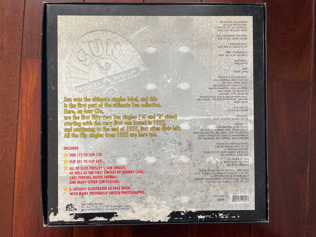 THE COMPLETE SUN SINGLES VOL.1 4CDボックス