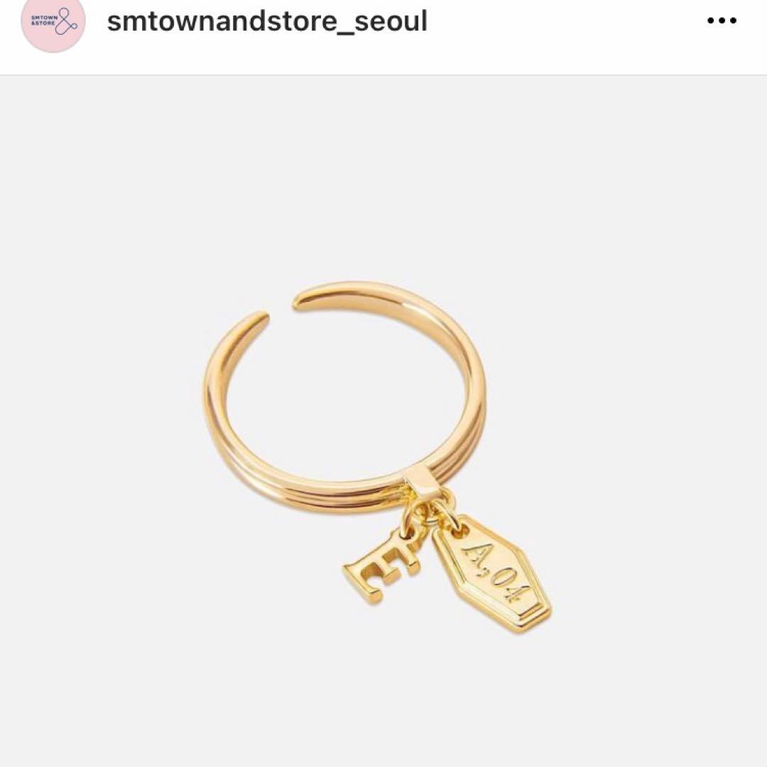super junior ウニョク  バースデー イニシャル リング