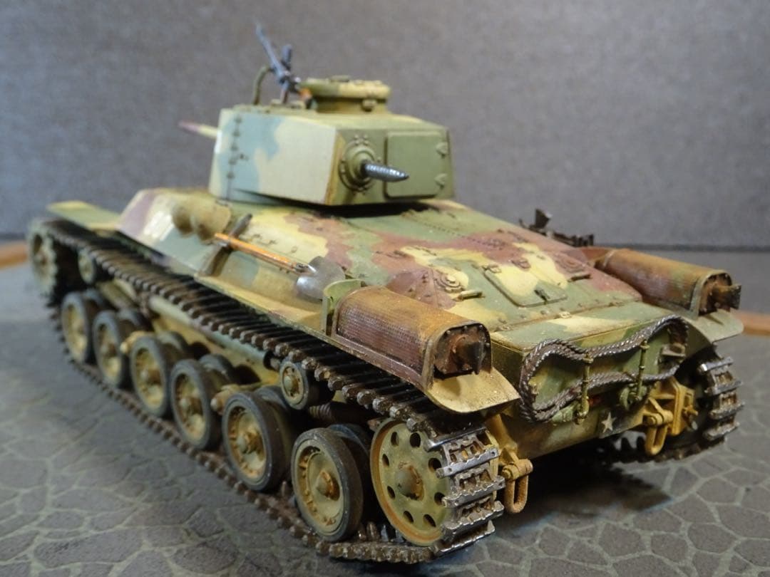 タミヤ1/35 日本陸軍97式中戦車改　戦車プラモデル　完成品