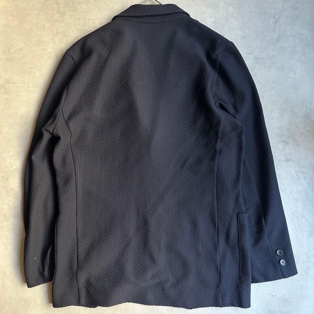 美品 ジェイプレス バケット編みニットジャケット シングル 2B レザータグ
