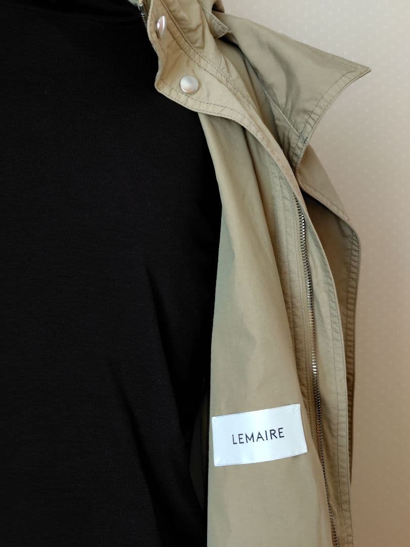 LEMAIRE 22SS　LEMAIRＥ フード付きロングコート XS ベージュ