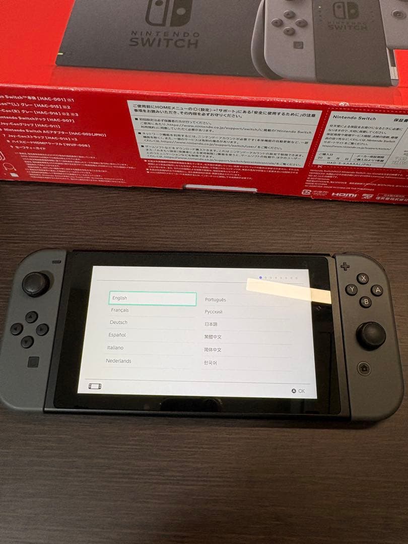(バッテリー強化版) 第一世代Nintendo Switch グレー 本体