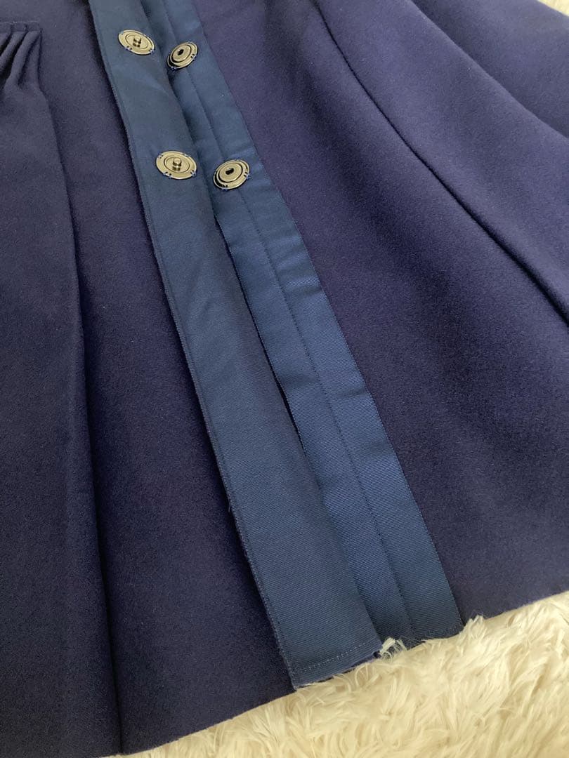 ランバンオンブルー　LANVIN en Bleu ショールカラーコート