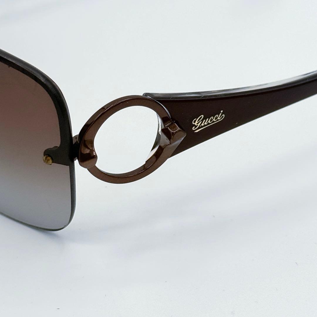 美品✨ GUCCI グッチ サングラス ロゴ リムレス GG2836