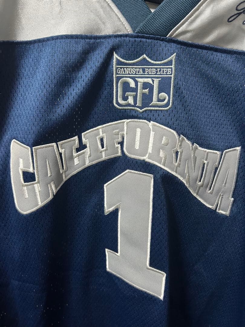 美品 GFL California 1 シャツ 2XL ネイビー/シルバー