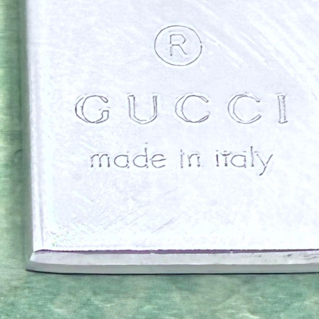 【美品】GUCCI Gプレート　ネックレス　シルバー　社外チェーン
