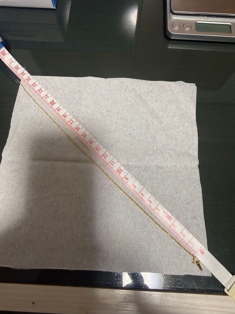 24金 ネックレス 約24cm 1.5g 素材取り