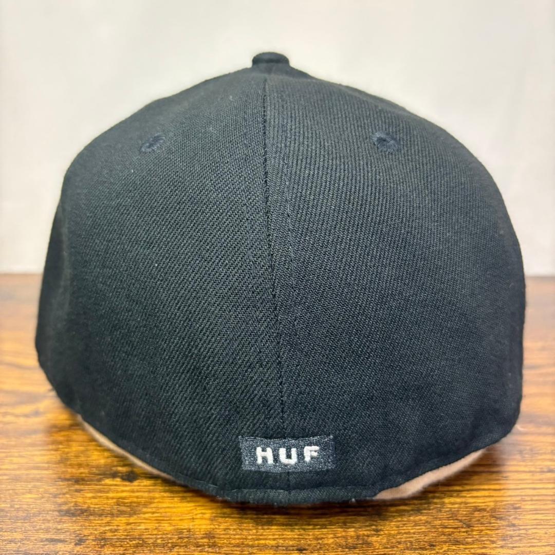 F86 ニューエラ 59fifty LP HUF ハフ ブラック 美品 2100