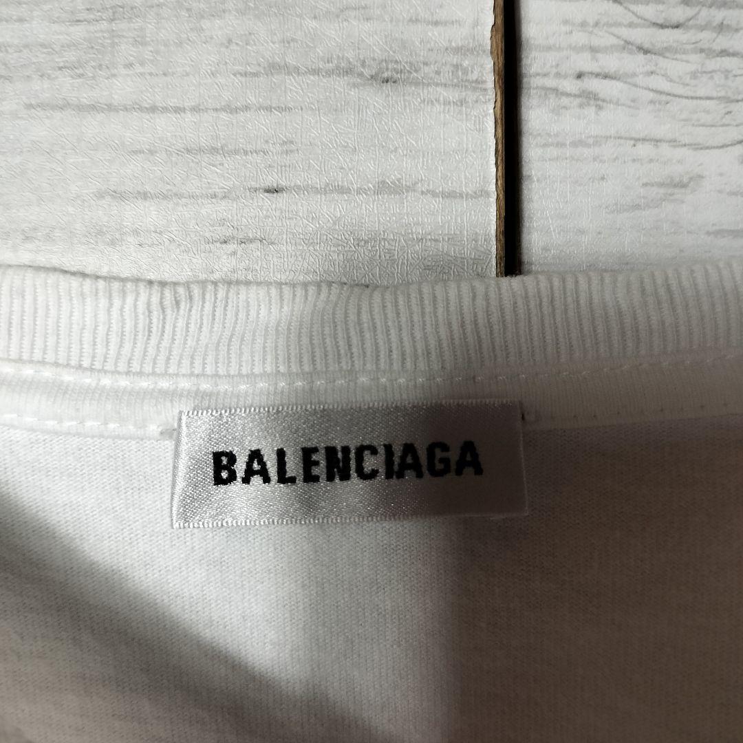 BALENCIAGA バレンシアガ リップ 半袖Tシャツ カットソー 白