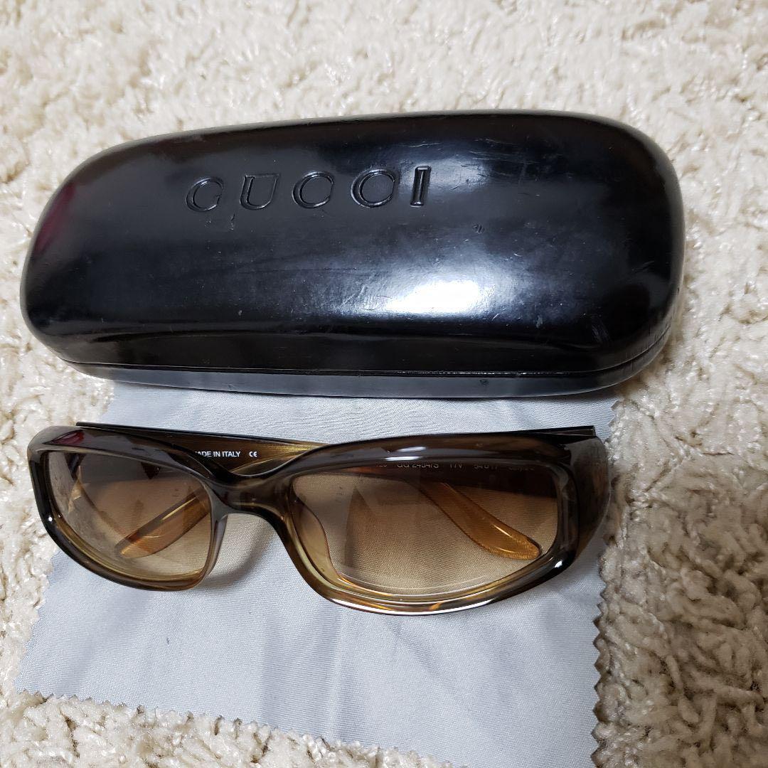 GUCCI グッチ スクエア型 GG2454 ロゴプレート金具 サングラス