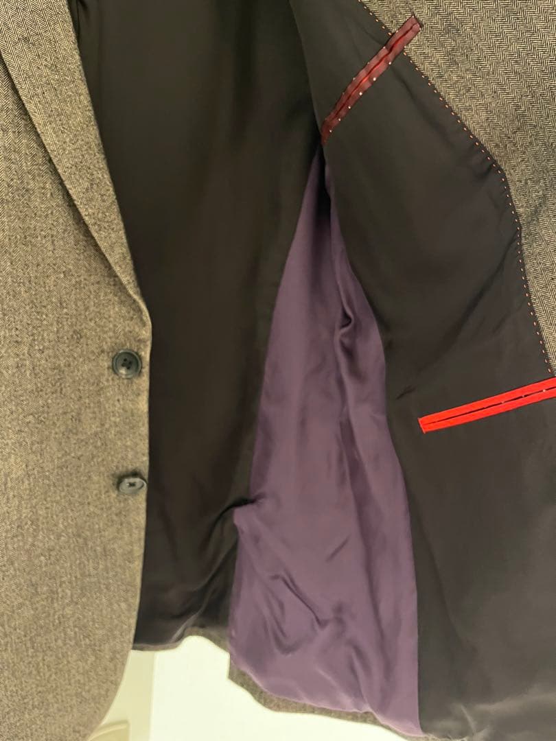 ポールスミス　セットアップ　ヘリンボーン グレー ジャケット