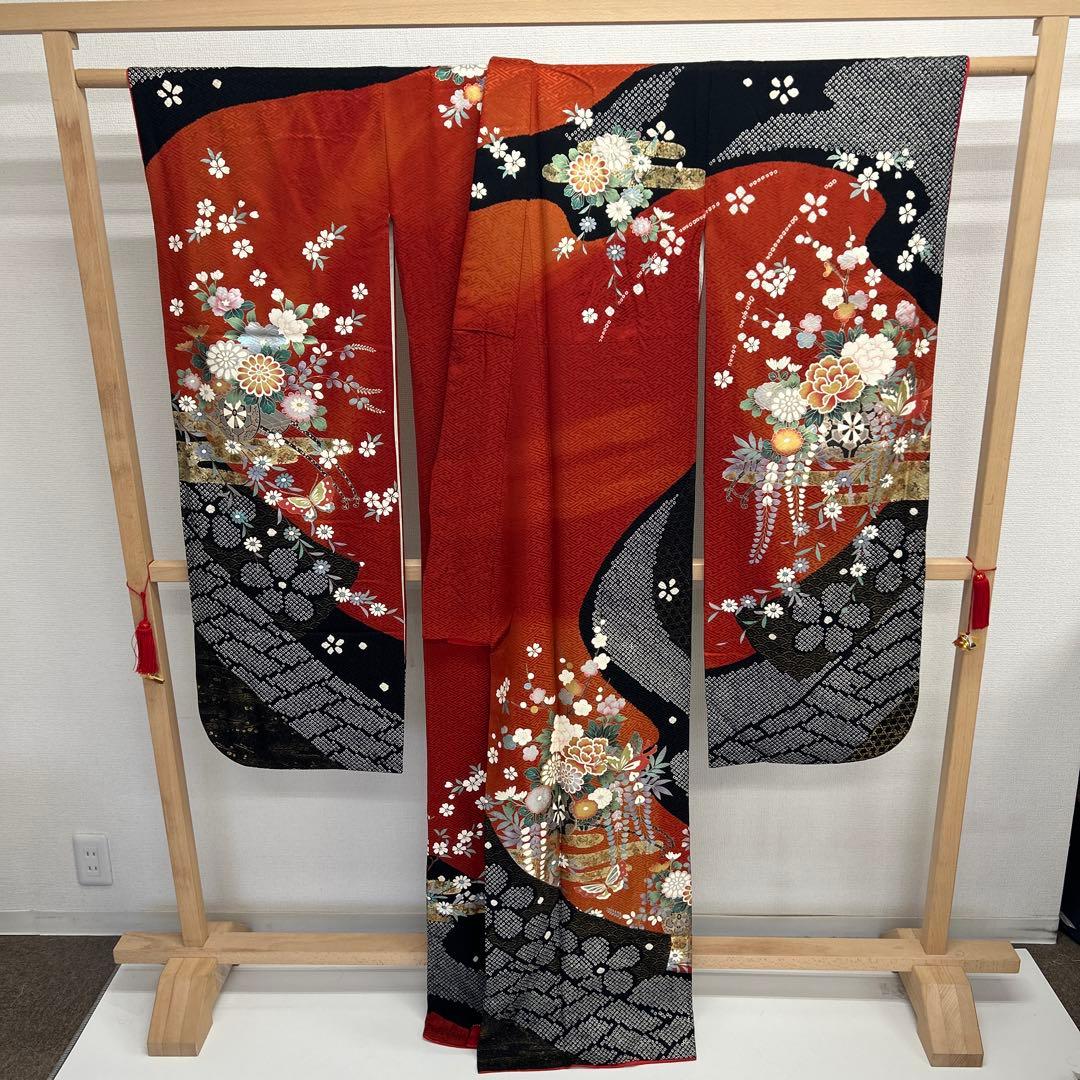 だ*ご様 3000円売り切り 振袖 華やか 正絹 まとめ売り 着物 リメイク み