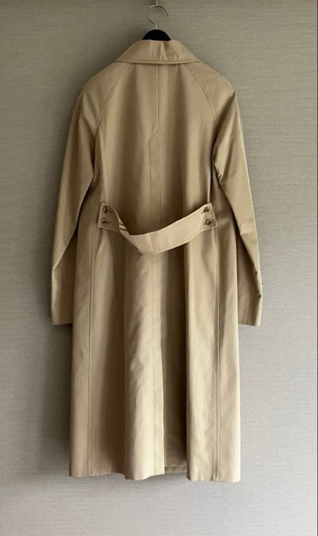 ほぼ未使用【OLD ENGLAND】ベージュ・ステンカラーコート・XSサイズ