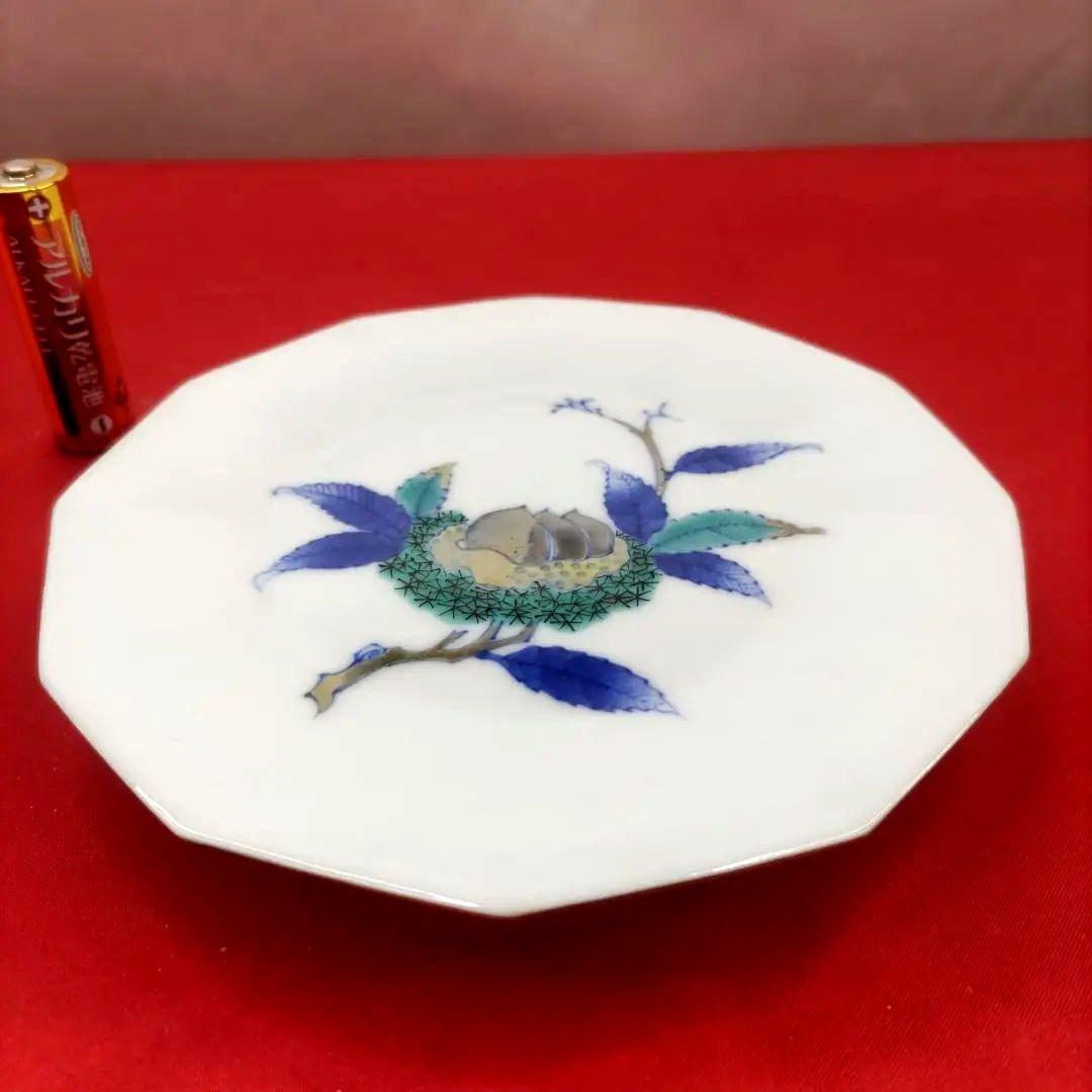 有田焼　伊万里焼　古伊万里　希少　十二四方皿　3点高台　　金彩　色絵　小皿　5客