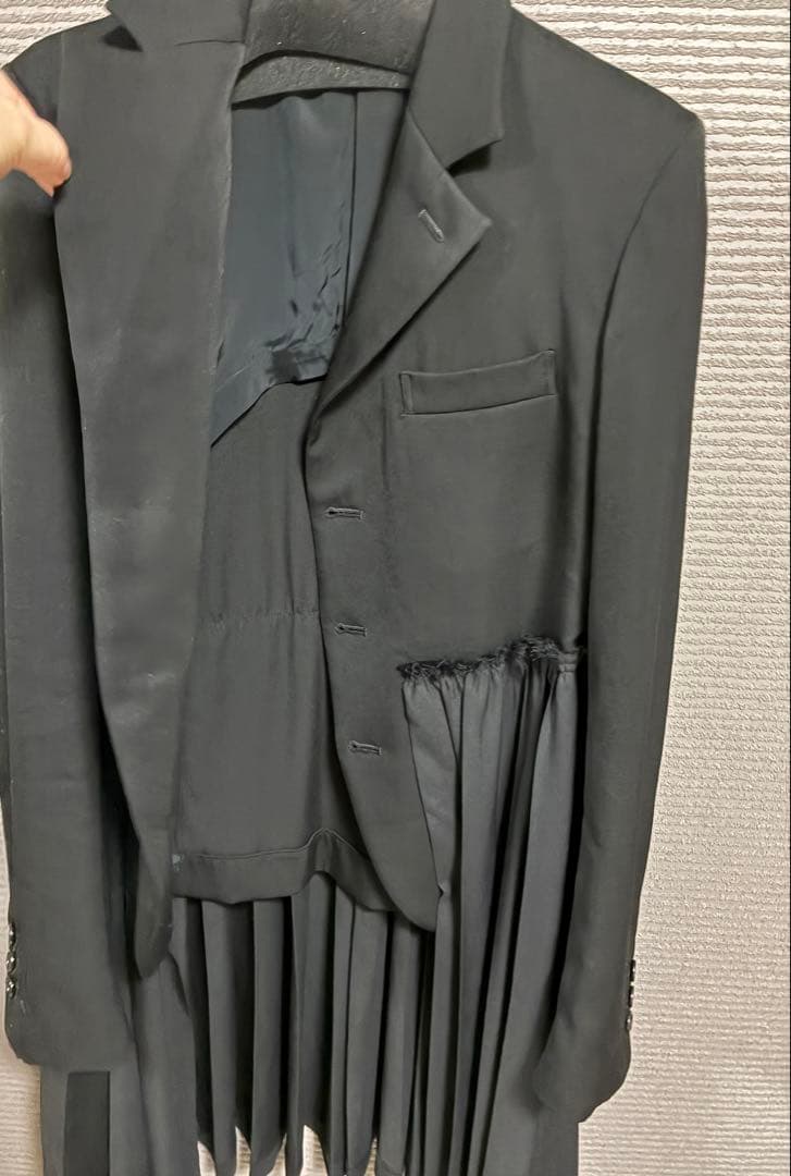 【美品】BLACK COMME des GARCONSプリーツジャケットSS