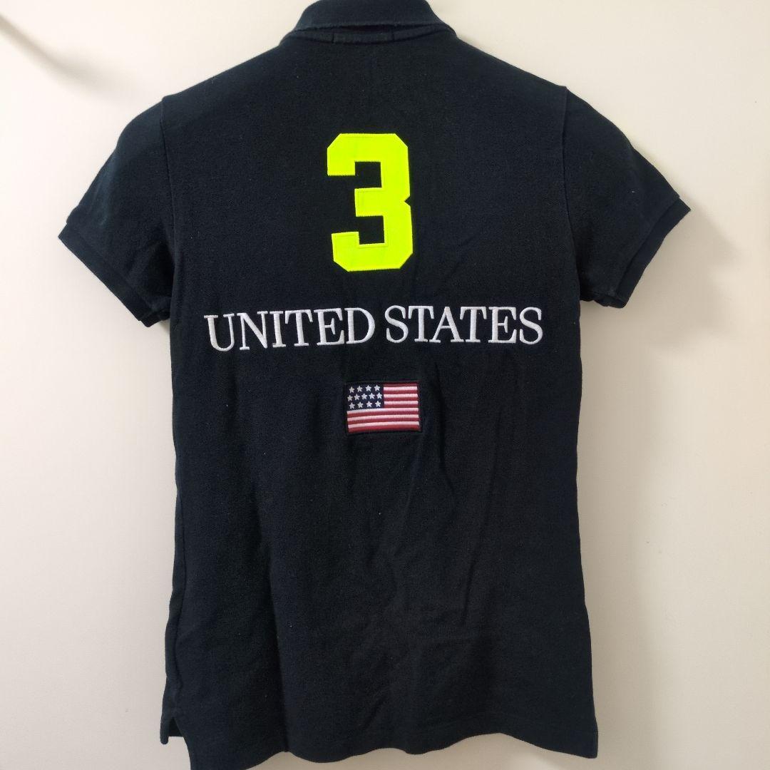 Ralph Lauren S ビッグポニー　黒　USA国旗