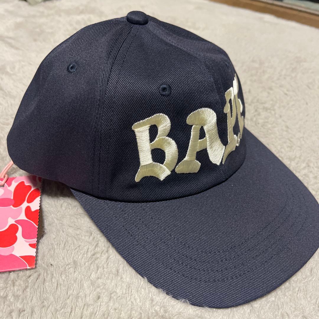 BAPE ネイビーキャップ 新品タグ付き