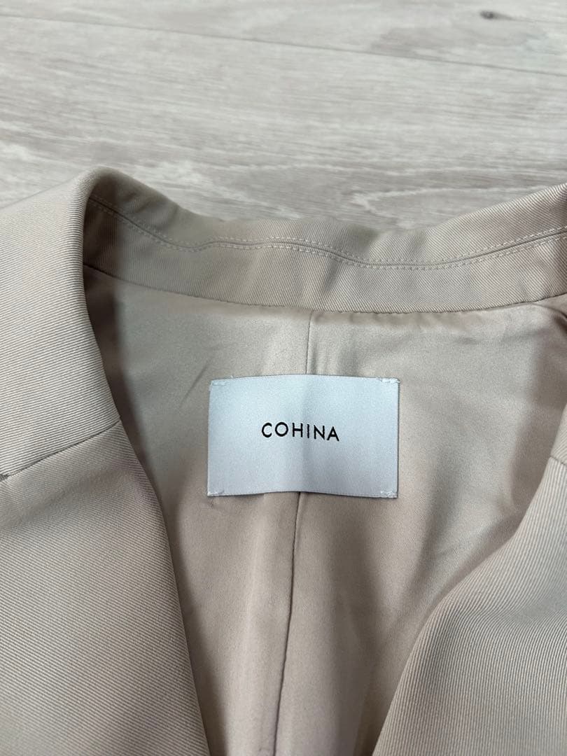 未使用☆ COHINA ゴールドボタン ダブルジャケット F
