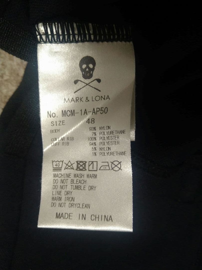 MARK & LONA　マークアンドロナ　ハーフジップ　ポロシャツ　メンズウェア