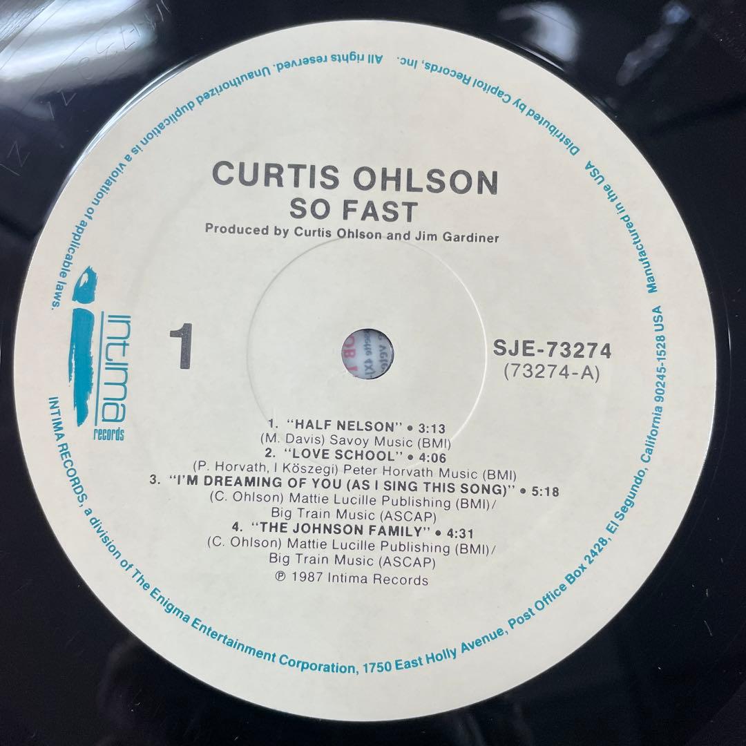 CURTIS OHLSON so fast 美品LPレコード