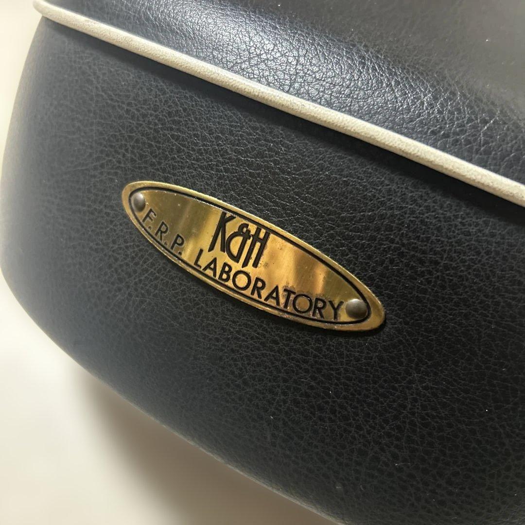 K&H SR400 段付きシート B パイピング白 S-1203BP マウント付