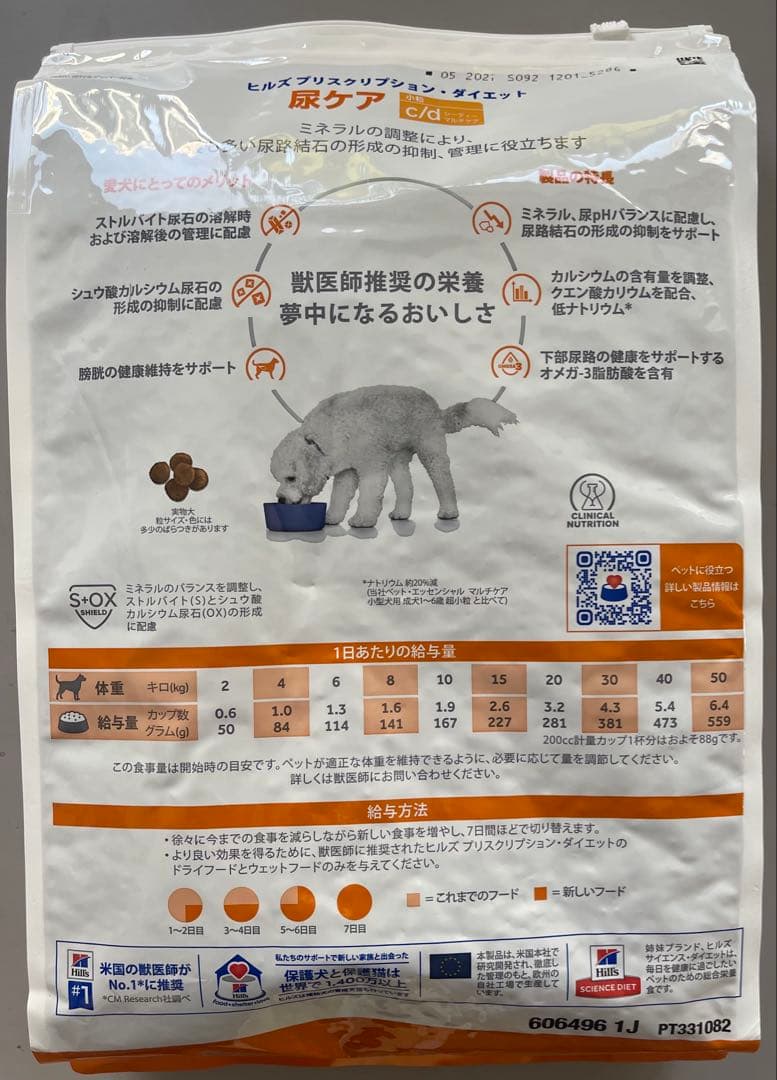 ヒルズ c/d マルチケア 尿ケア 小粒 3kg